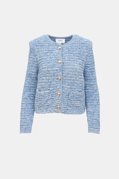 Ba&sh Guspa Marbled Knit Cardigan