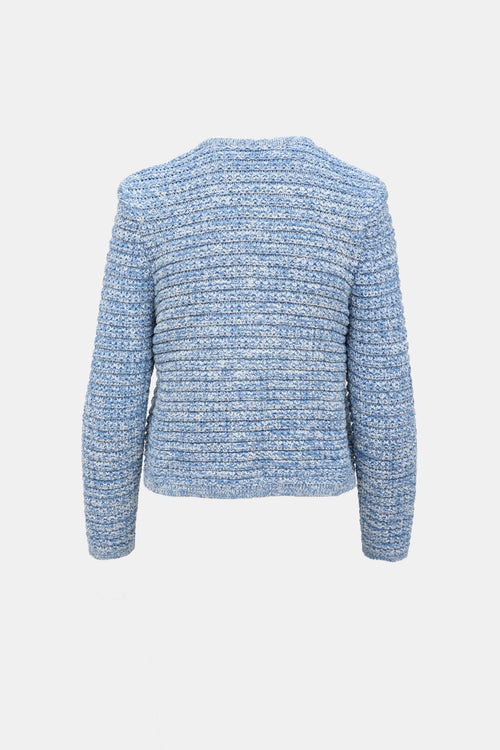 Ba&sh Guspa Marbled Knit Cardigan