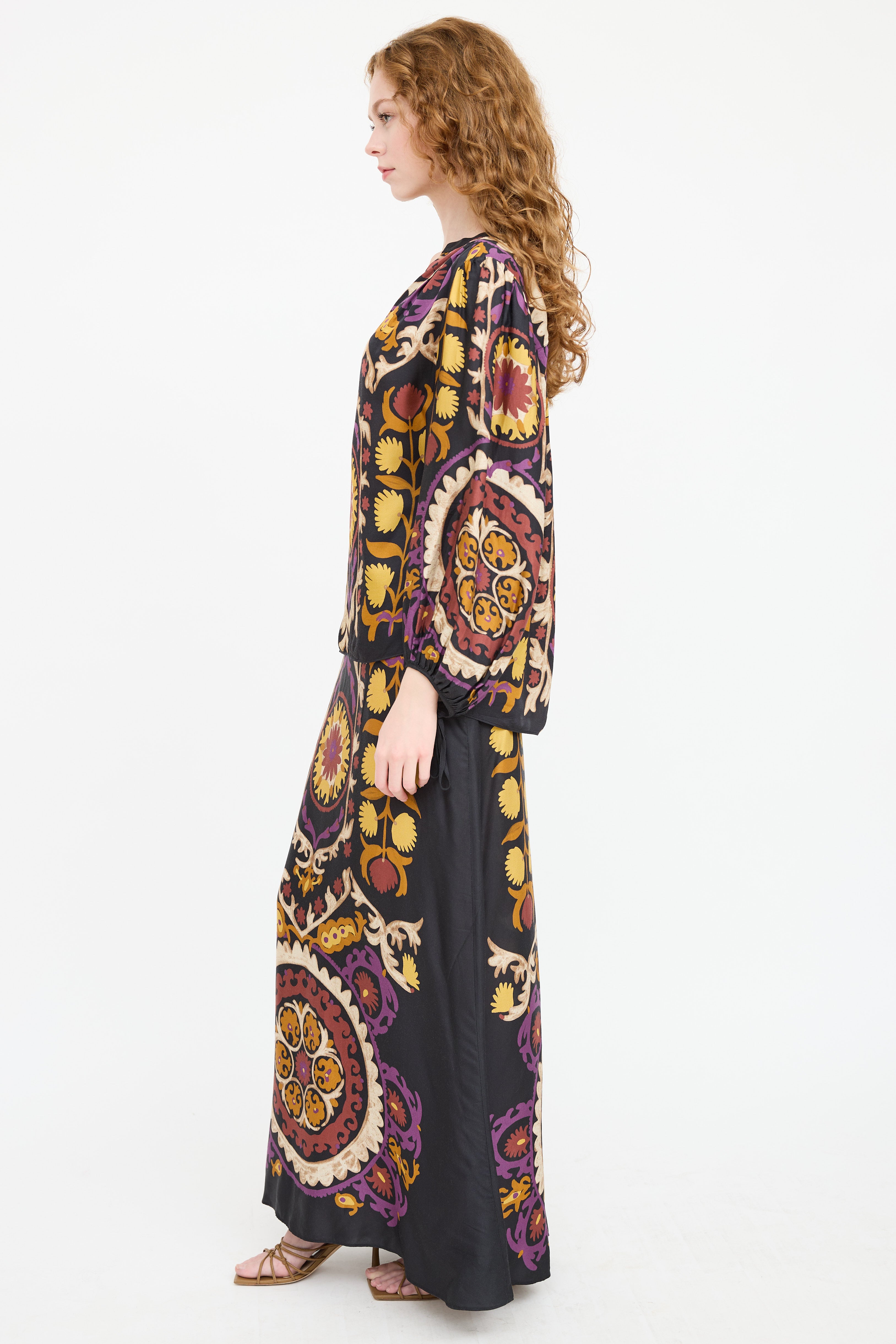 Ba&sh Satin Floral Co-Ord Set