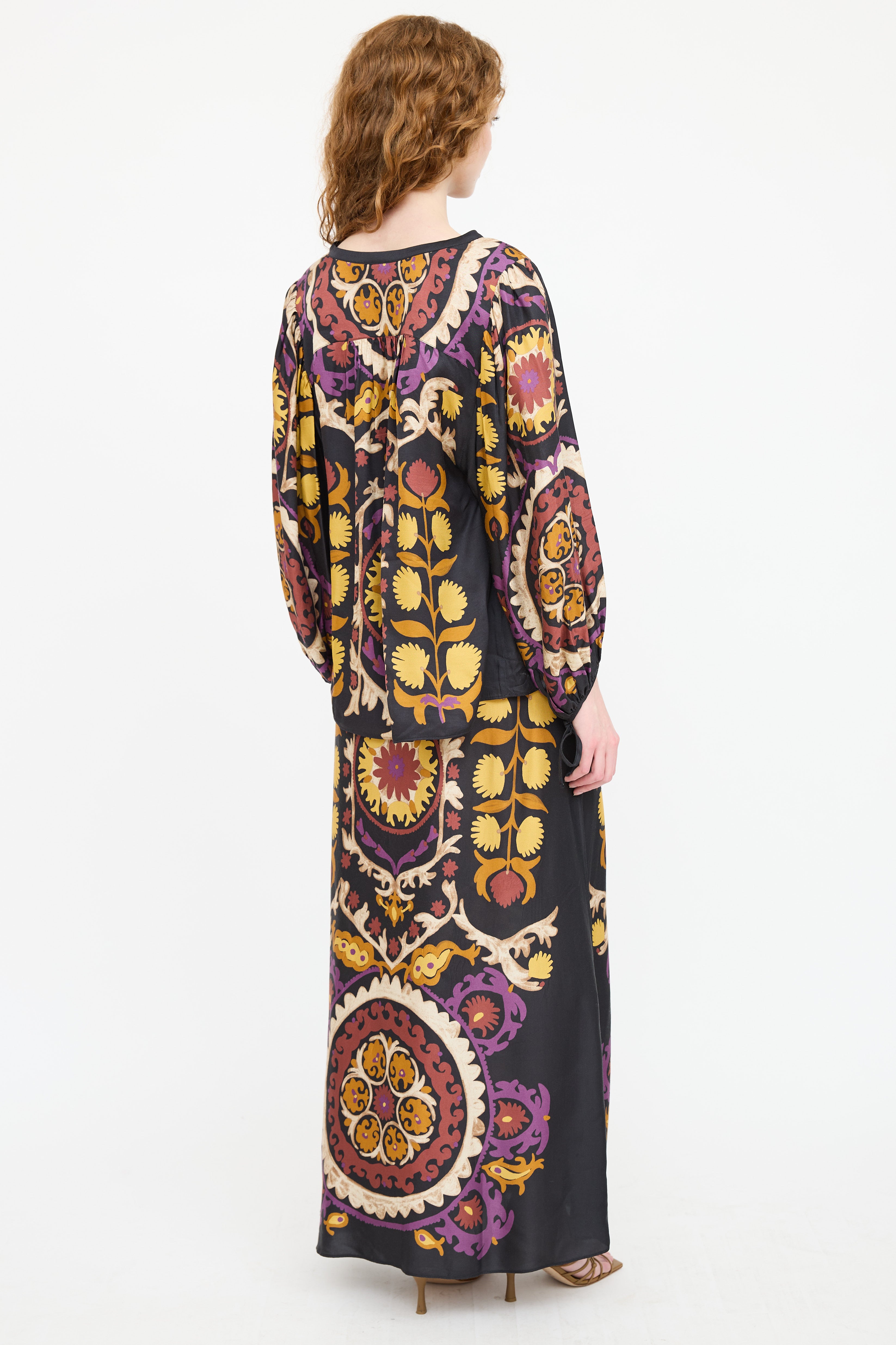 Ba&sh Satin Floral Co-Ord Set