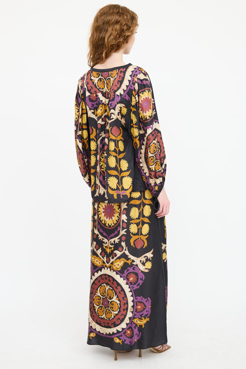 Ba&sh Satin Floral Co-Ord Set