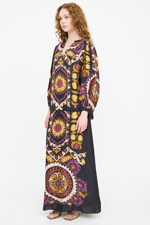 Ba&sh Satin Floral Co-Ord Set
