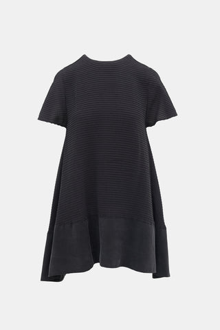 Balenciaga 2012 Silk Pintuck Dress