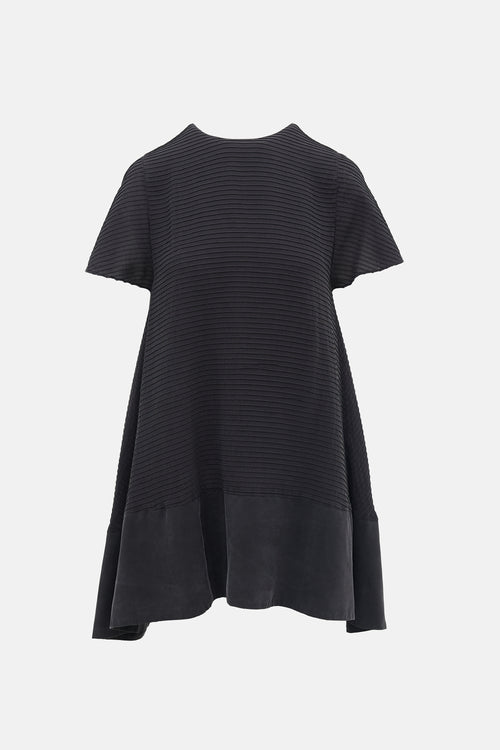Balenciaga 2012 Silk Pintuck Dress