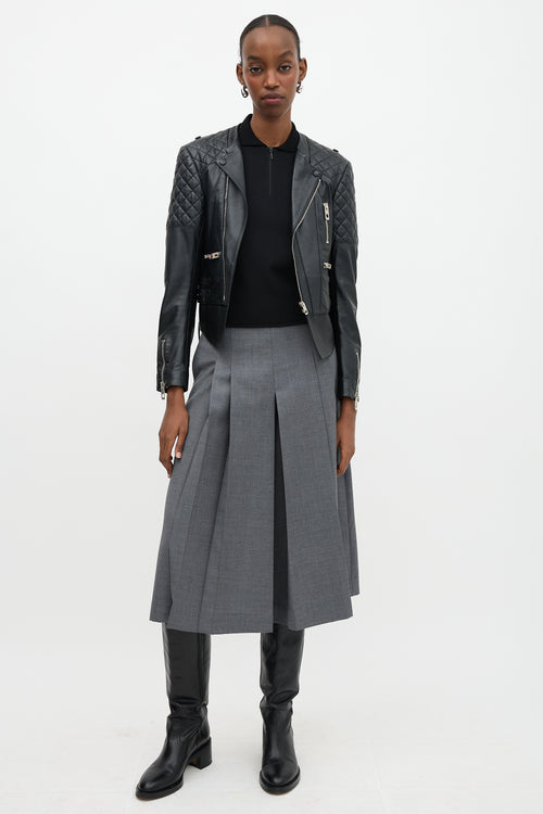 Balenciaga 2012 Leather Biker Jacket