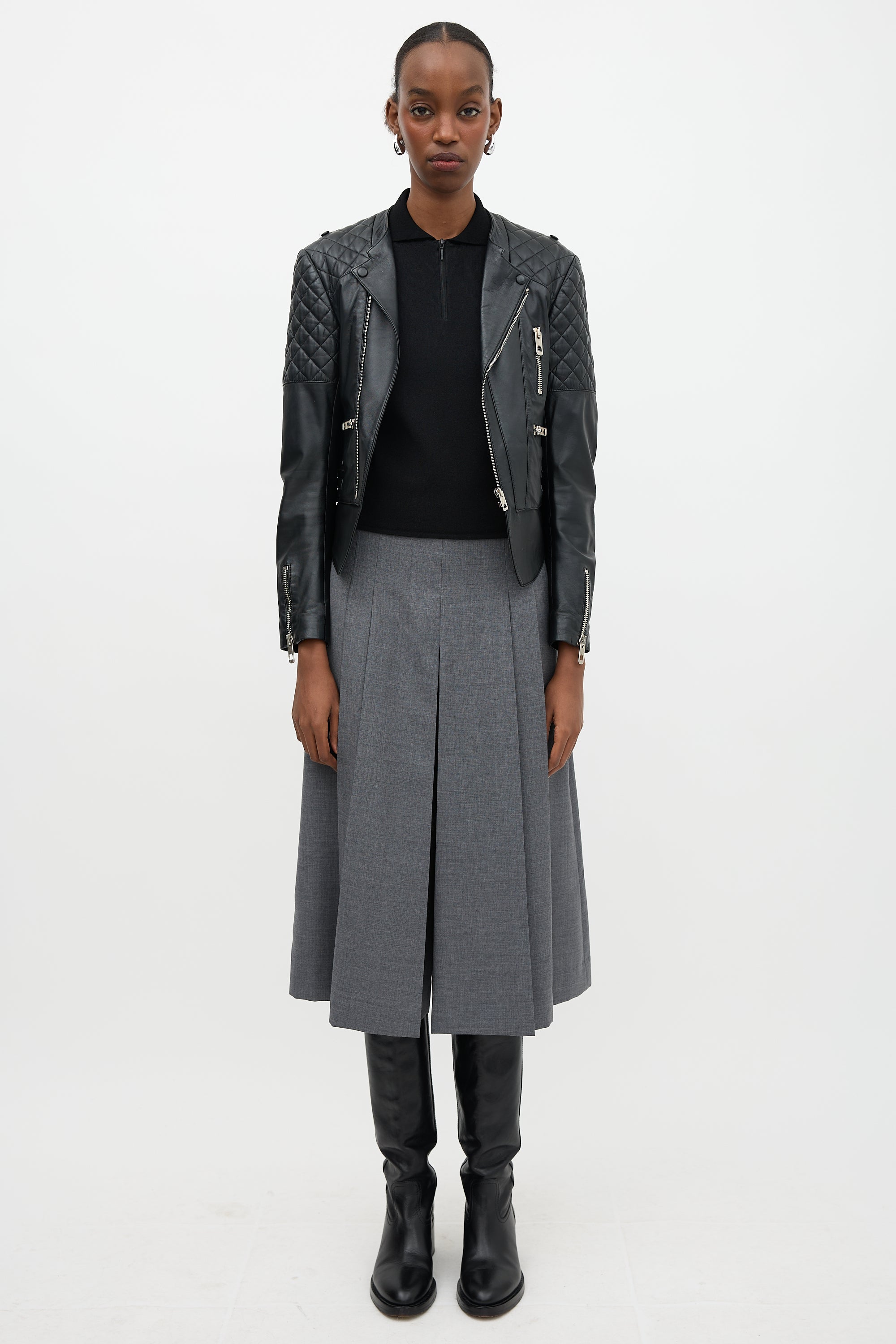 Balenciaga 2012 Leather Biker Jacket