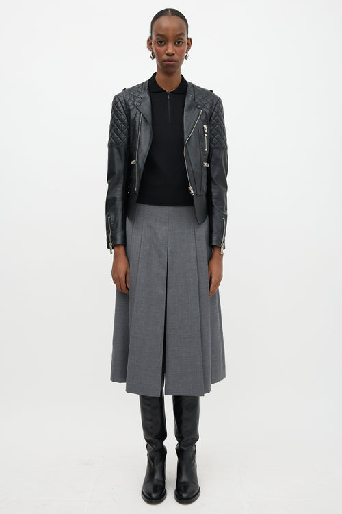 Balenciaga 2012 Leather Biker Jacket