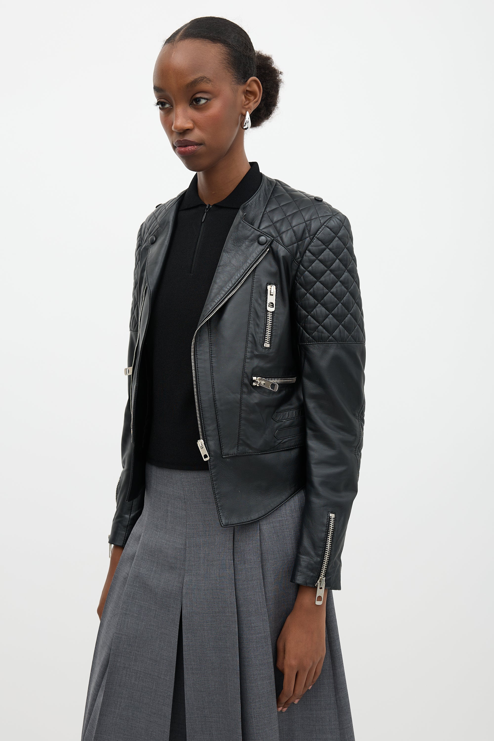 Balenciaga 2012 Leather Biker Jacket