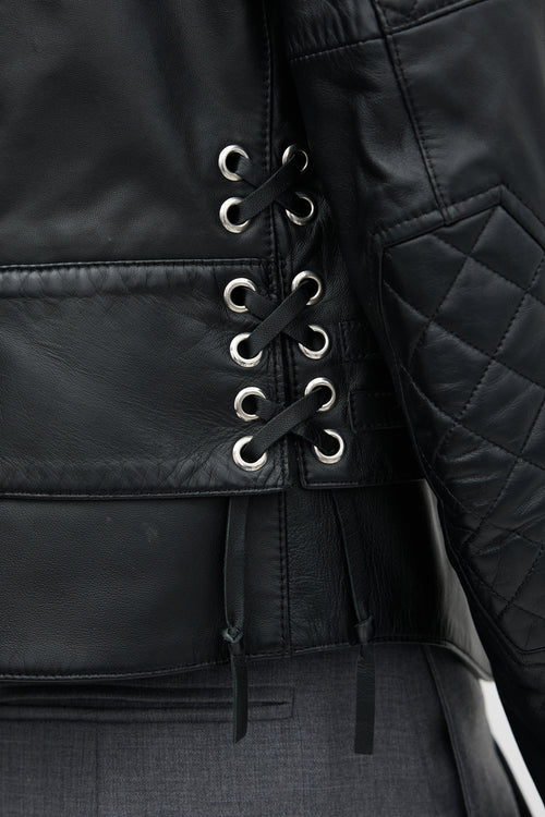 Balenciaga 2012 Leather Biker Jacket