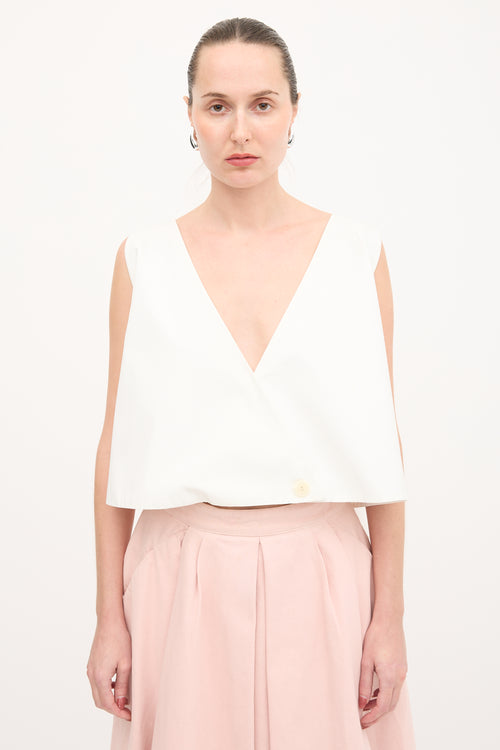 Balenciaga 2013 Pleated Drape Top