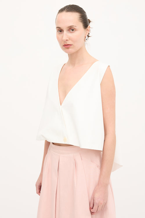 Balenciaga 2013 Pleated Drape Top