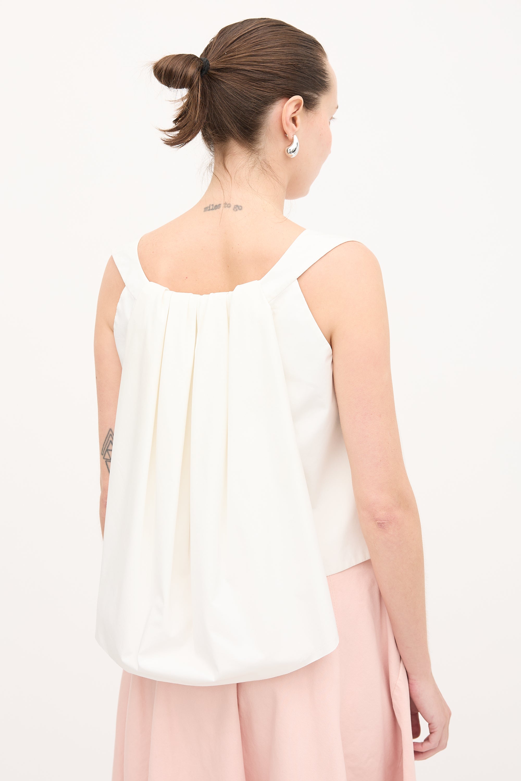 Balenciaga 2013 Pleated Drape Top