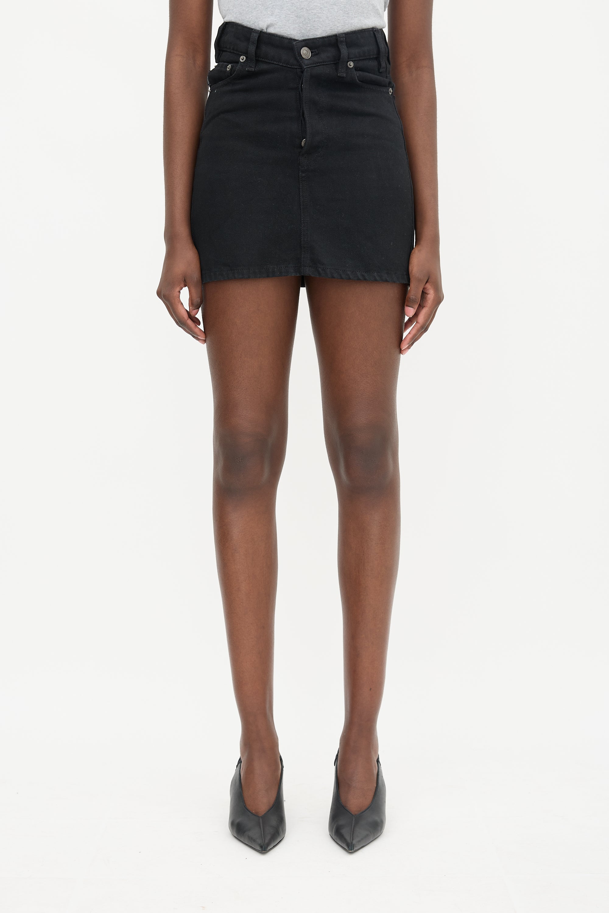 Balenciaga 2018 Denim Mini Skirt