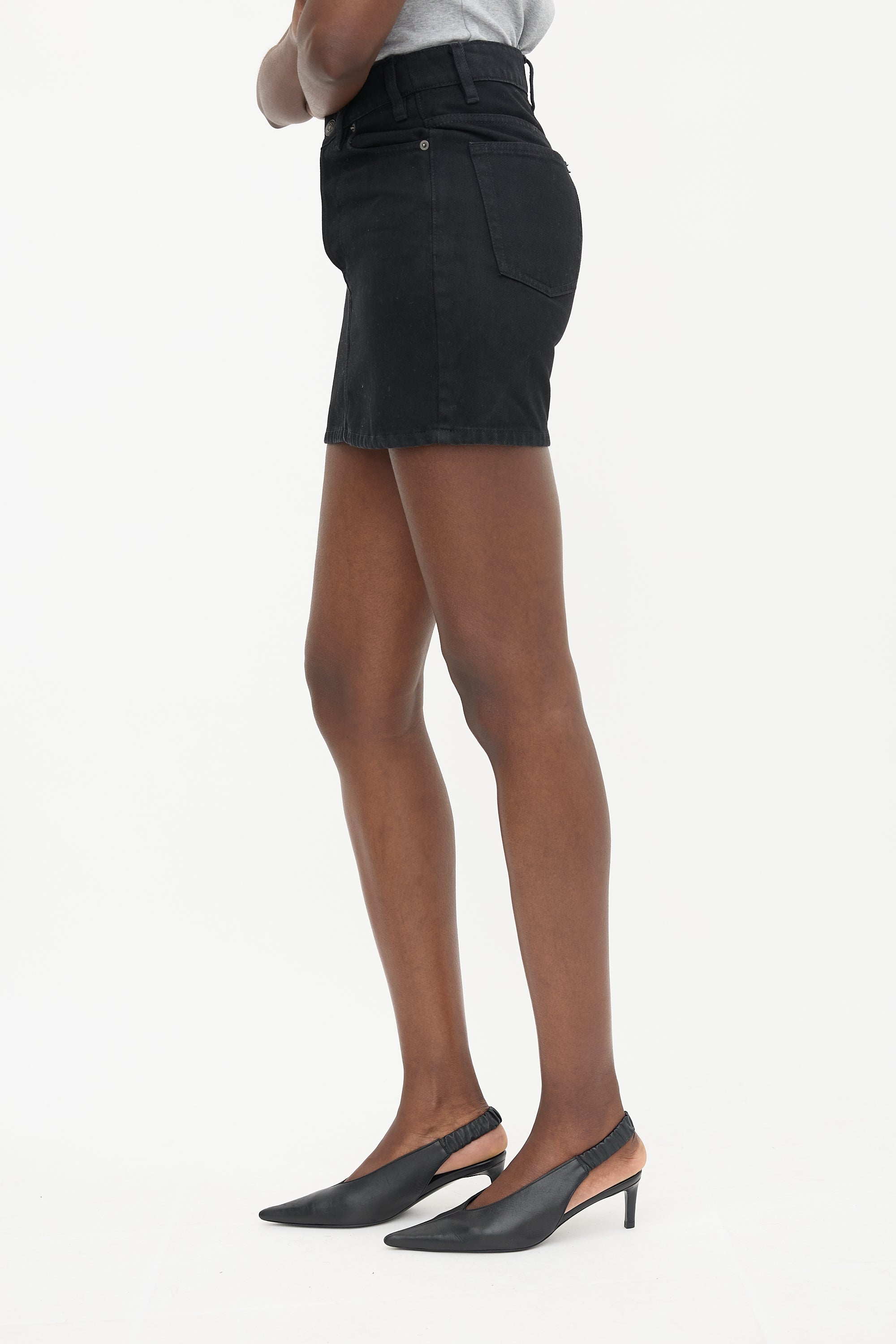 Balenciaga 2018 Denim Mini Skirt