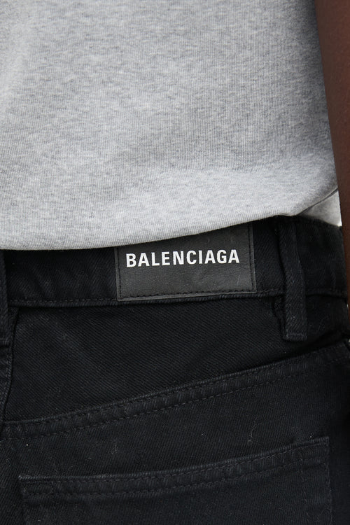 Balenciaga 2018 Denim Mini Skirt