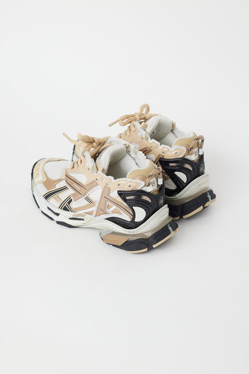 Balenciaga Beige & White Runner Sneaker