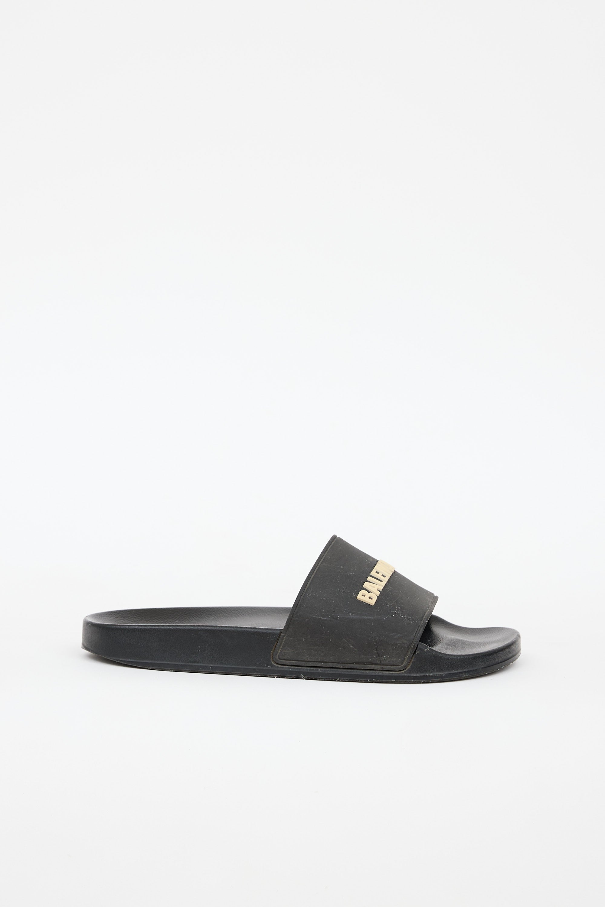 Balenciaga Logo Pool Slide