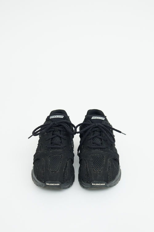 Balenciaga Black Mesh Phantom Sneaker