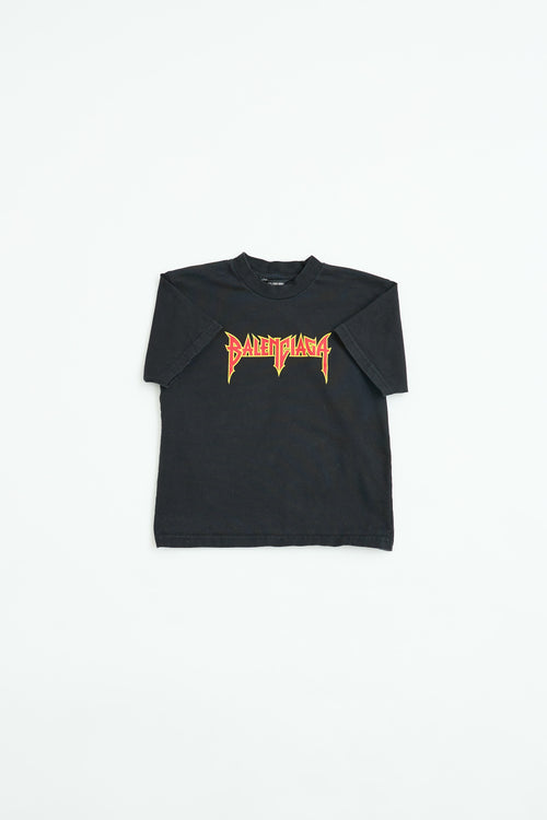 Balenciaga Kids Metal Logo T-Shirt