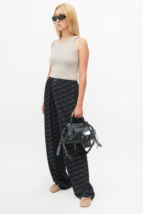 Balenciaga Black Small Neo Cagole Shoulder Bag