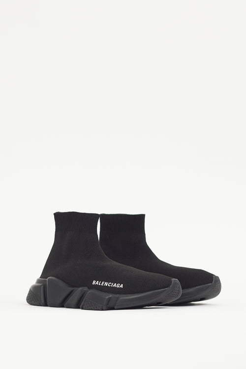 Balenciaga Black & White Speed Knit Sneaker