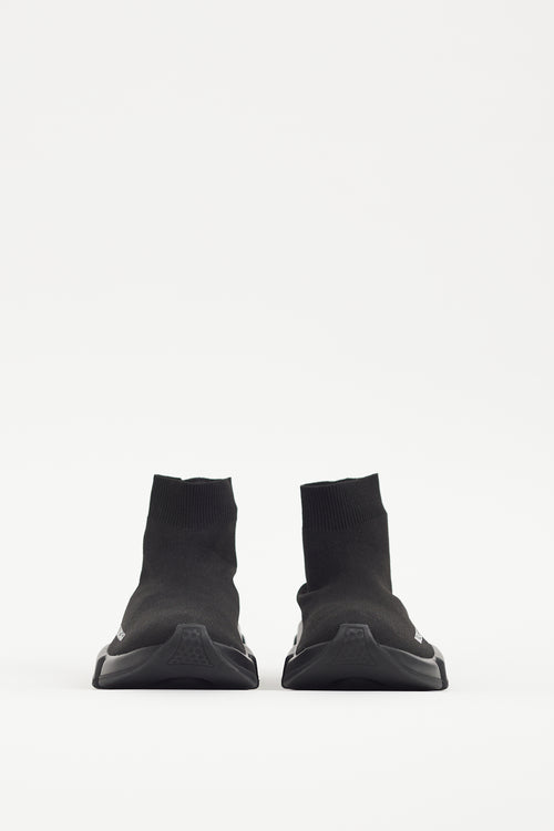 Balenciaga Black & White Speed Knit Sneaker
