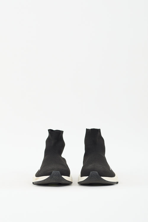 Balenciaga Black & White Speed Knit Sneaker