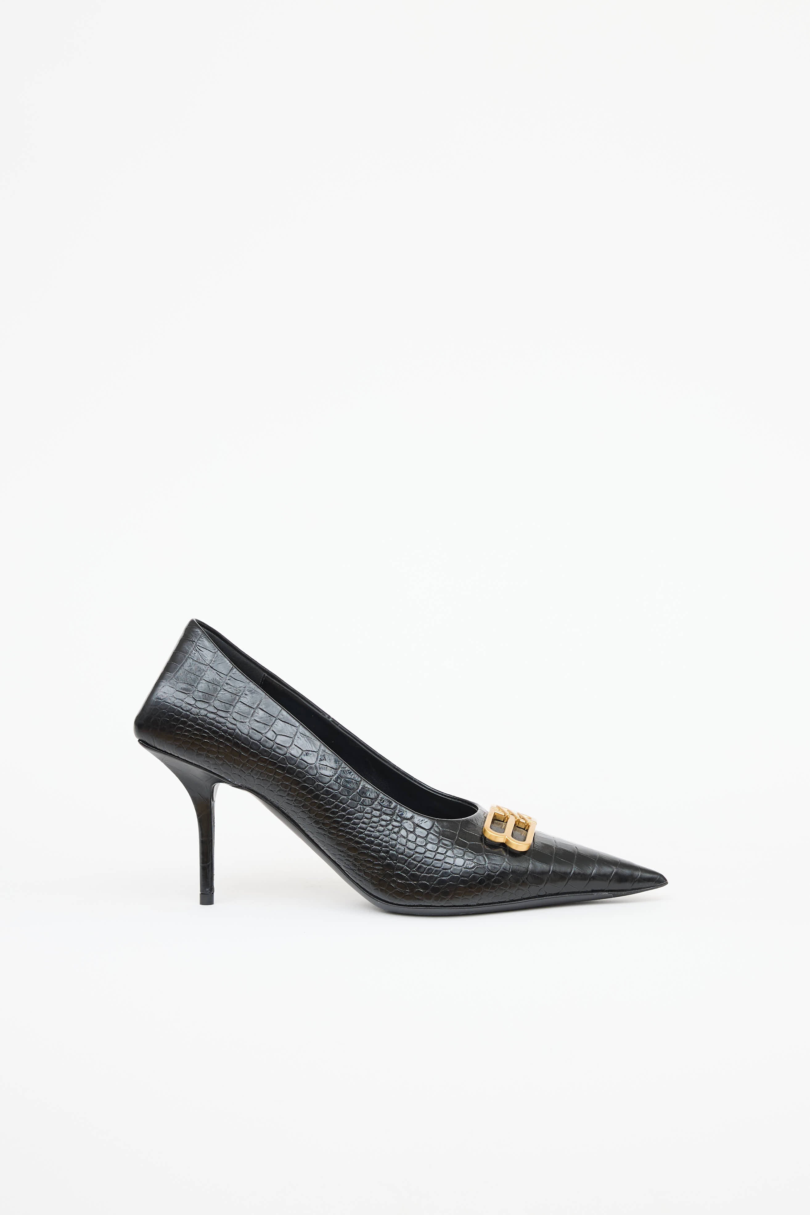BalenciagaBB Croc Square Pump