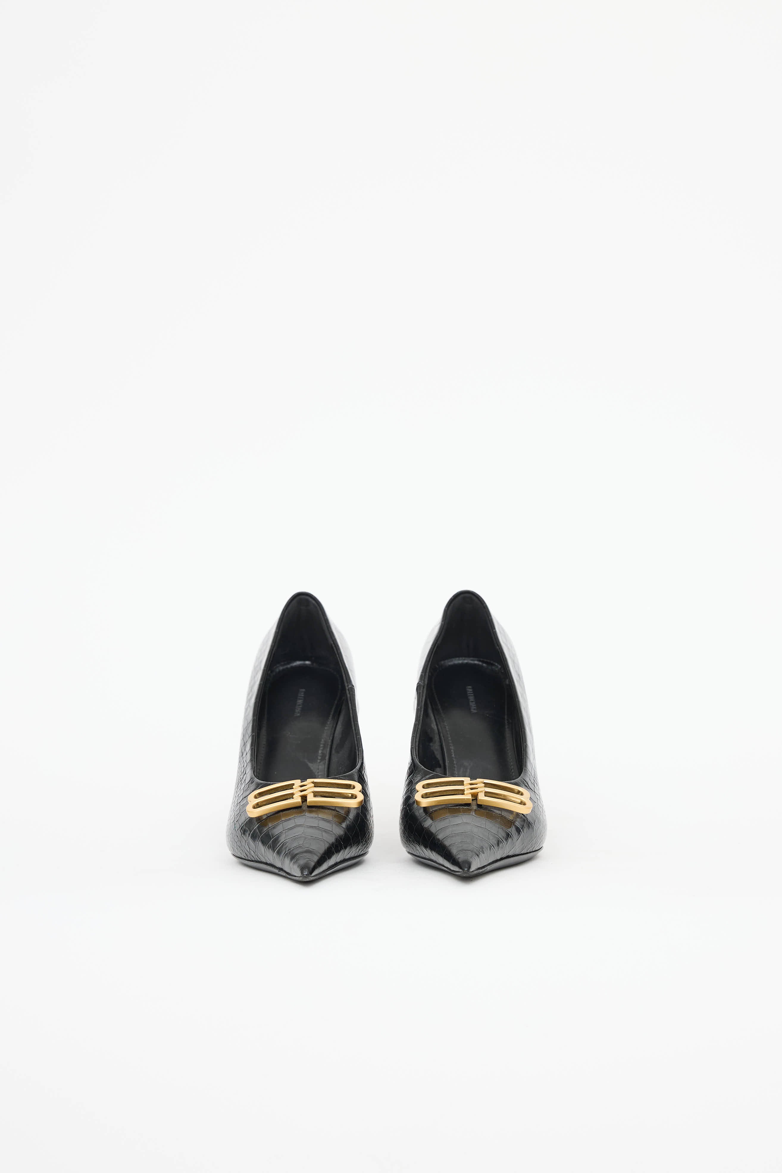 BalenciagaBB Croc Square Pump