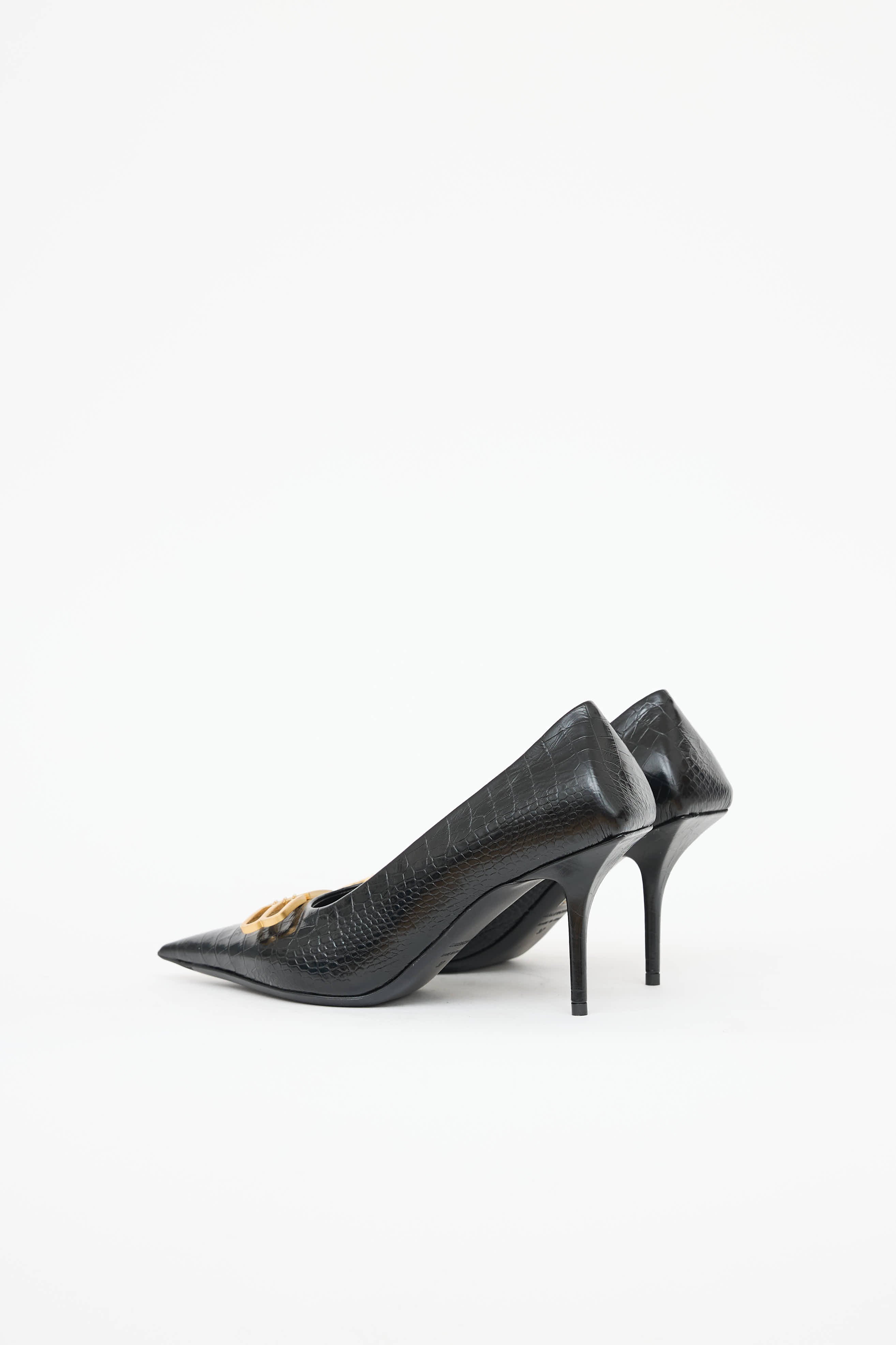 BalenciagaBB Croc Square Pump