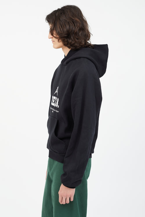 Balenciaga Black & White PE 18 Logo Hoodie