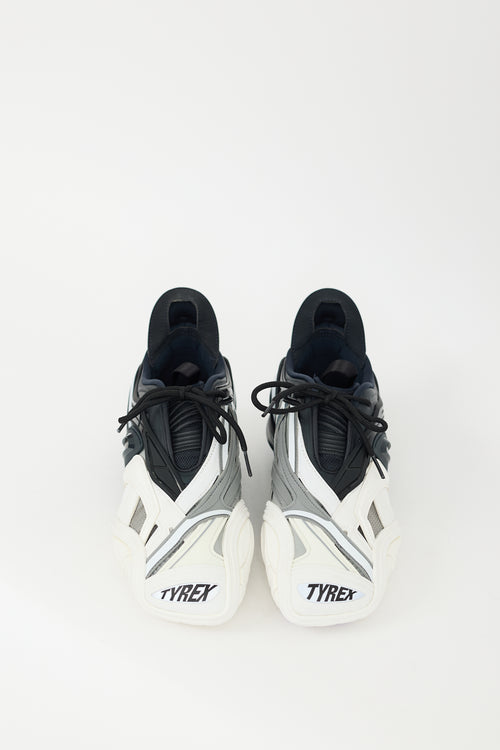 Balenciaga Black & White Tyrex Sneaker