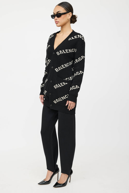 Balenciaga 2018 Wool Pantasocks Taperd Trouser