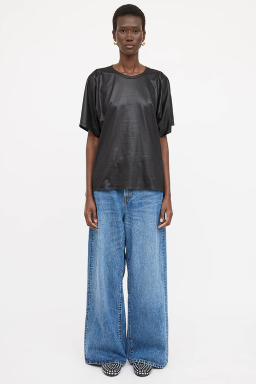 Sacai X Levi's Wide Leg Belted Jeans