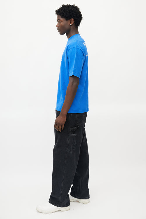 Balenciaga Blue & White World Food Programme T-Shirt