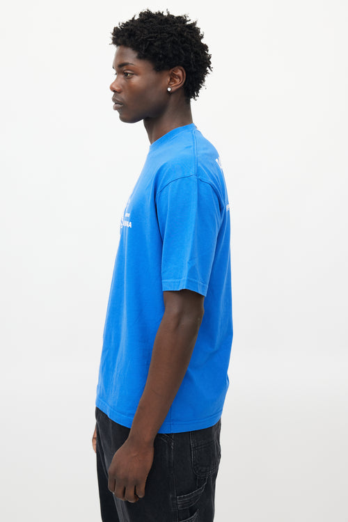 Balenciaga Blue & White World Food Programme T-Shirt