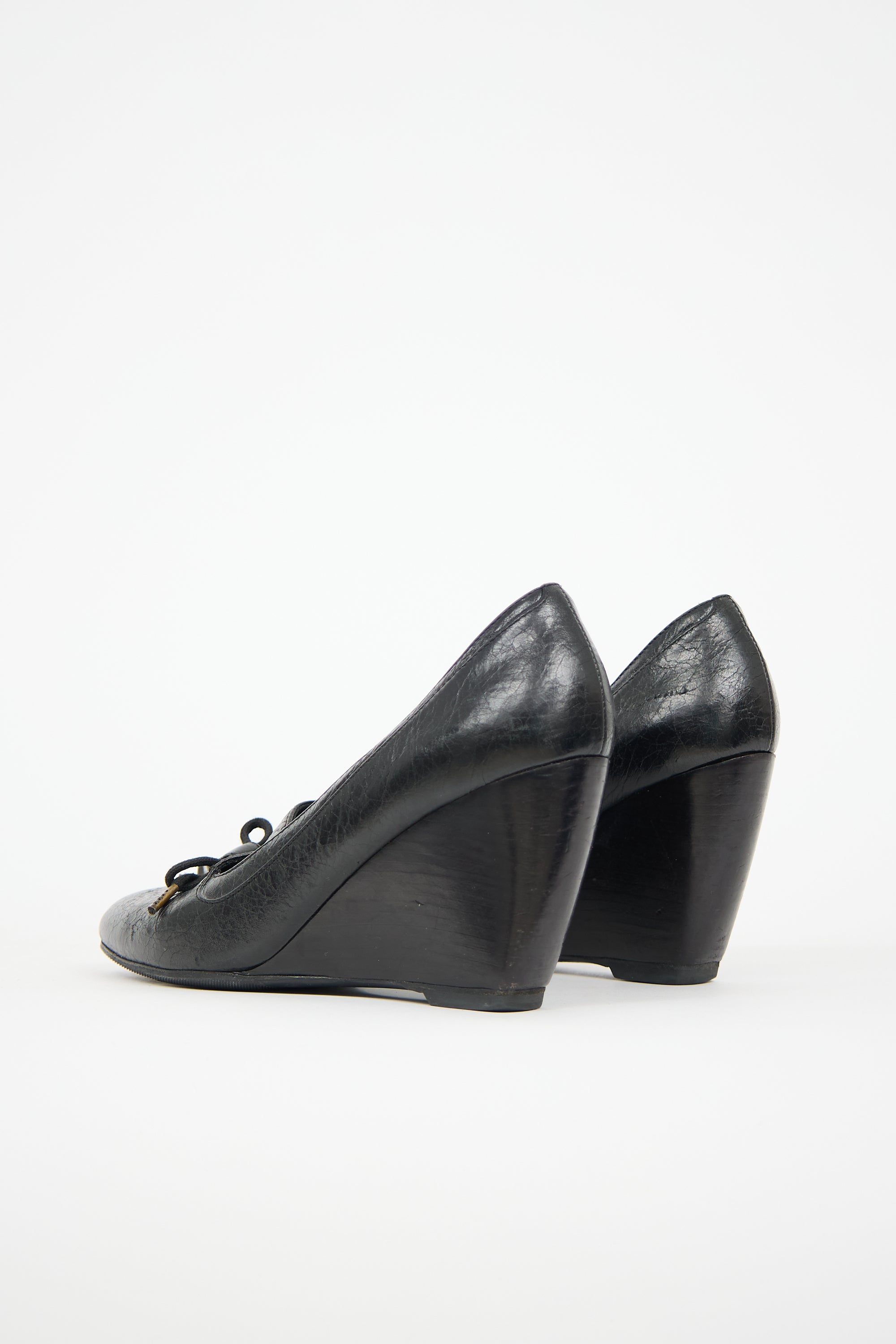 Balenciaga Bow Wedge Heel