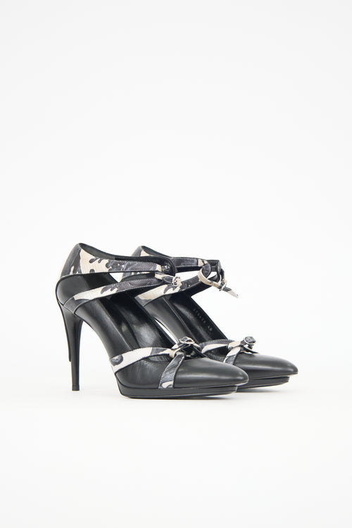 Balenciaga FW 2011 Leather Camo Pump