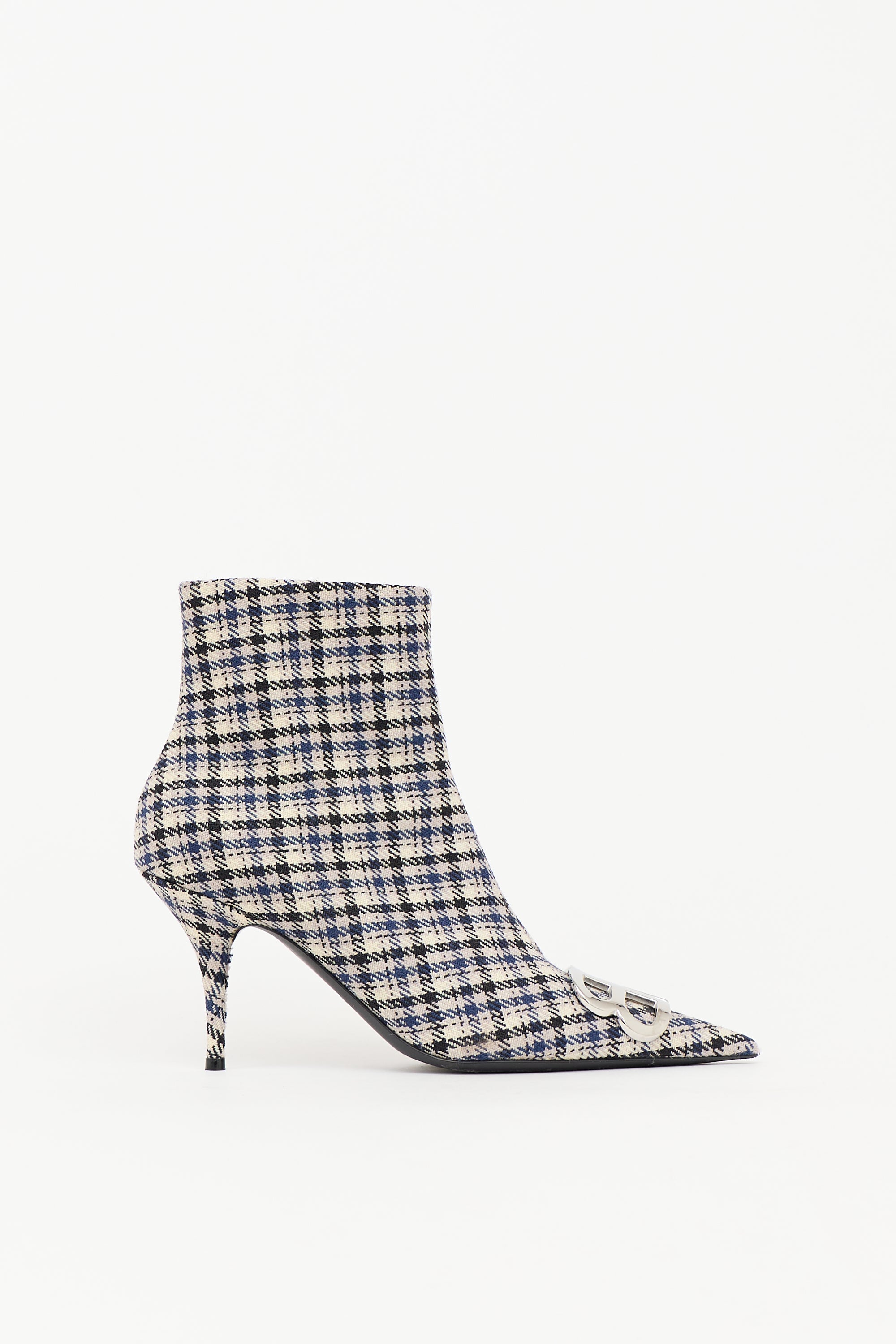 Balenciaga Check BB Ankle Boot