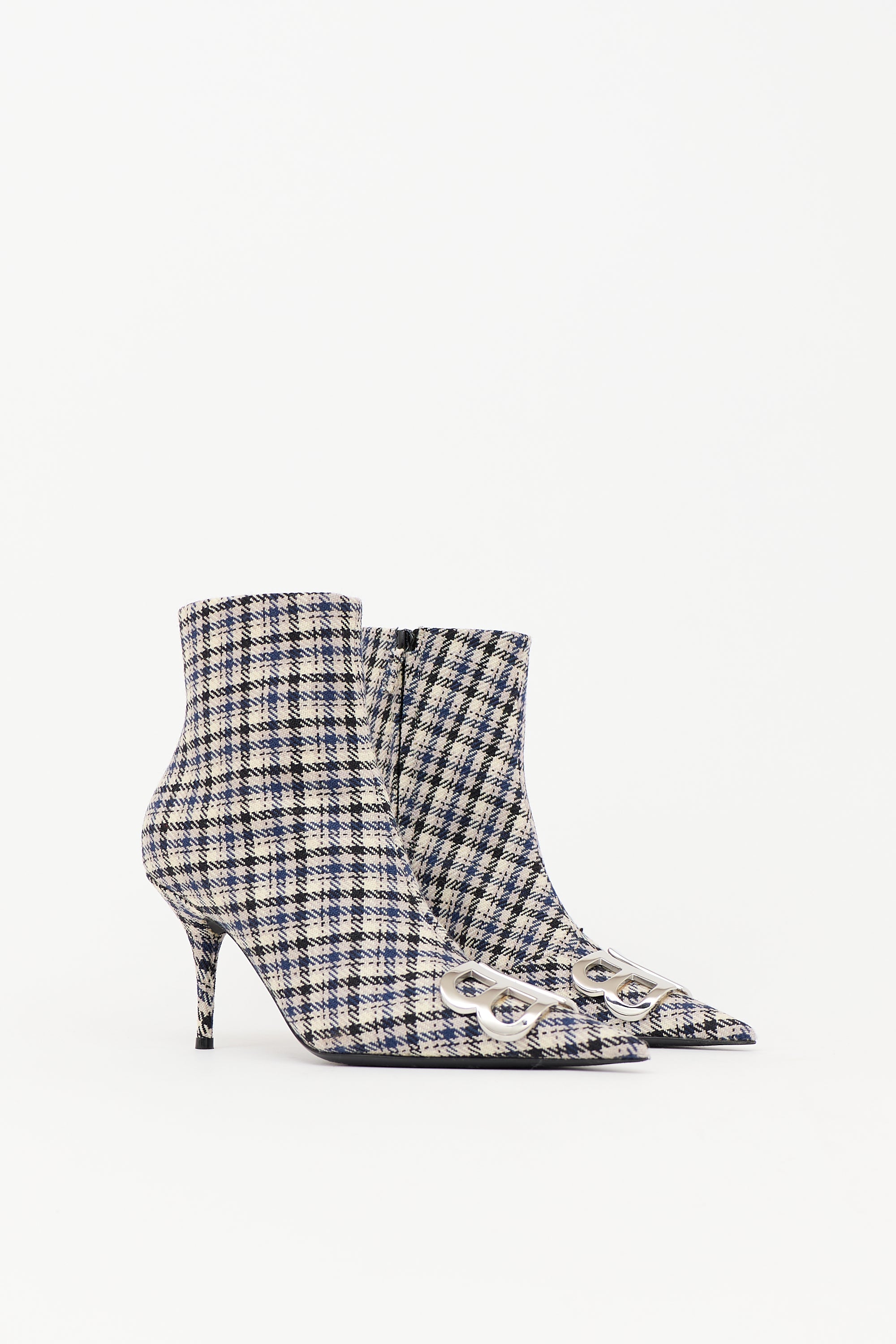 Balenciaga Check BB Ankle Boot