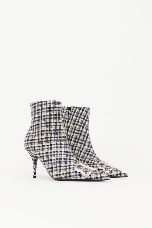 Balenciaga Check BB Ankle Boot