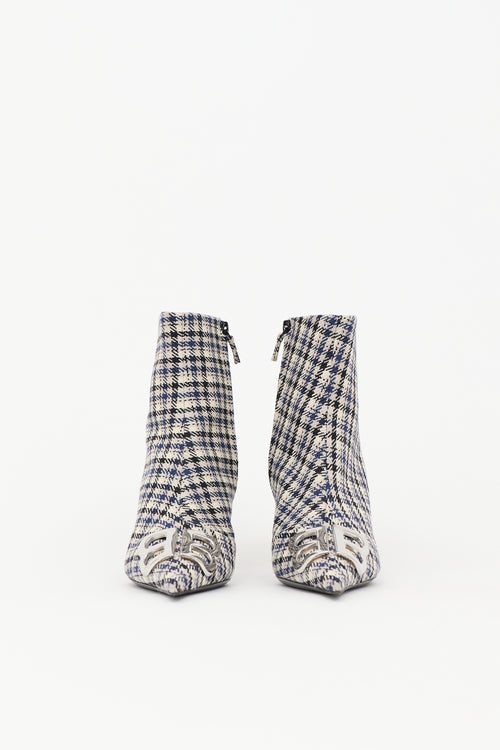 Balenciaga Check BB Ankle Boot