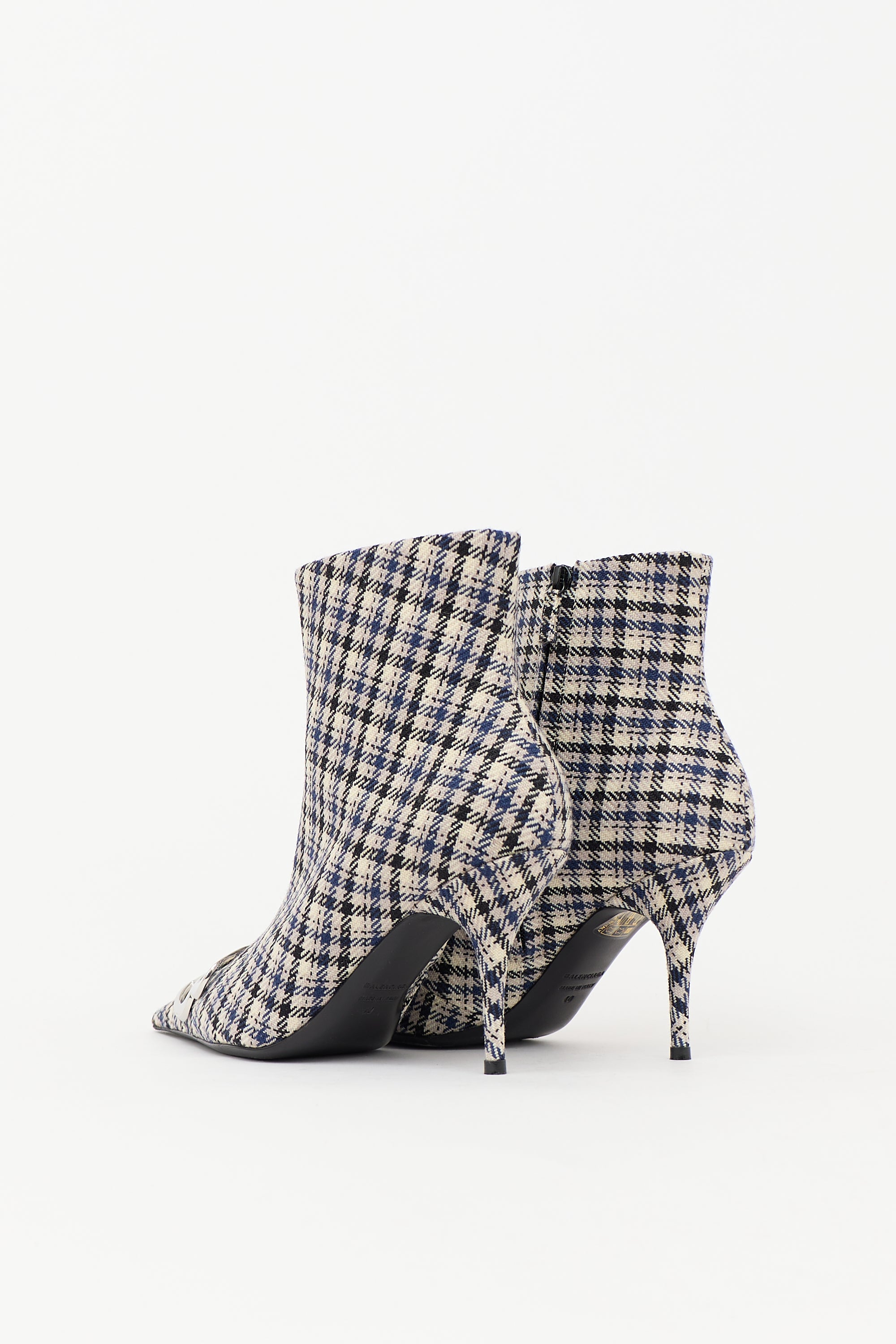 Balenciaga Check BB Ankle Boot