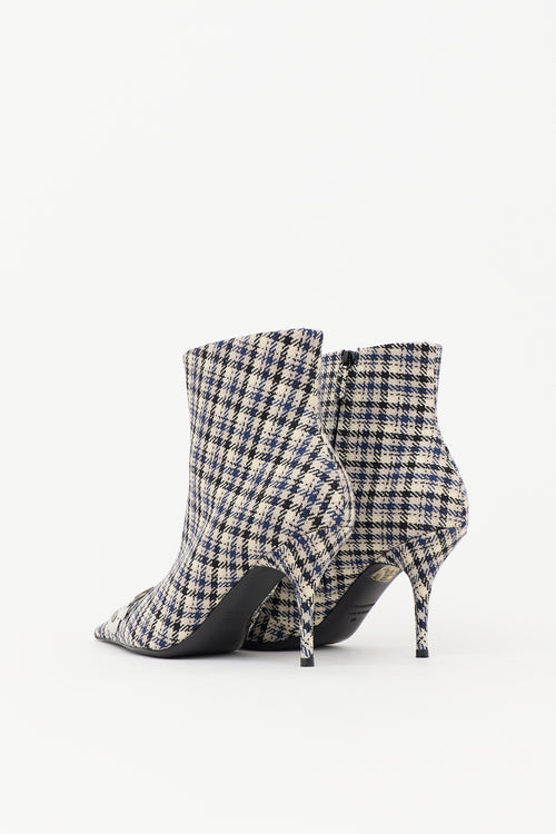 Balenciaga Check BB Ankle Boot