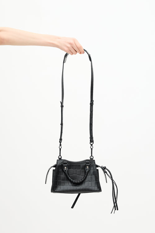 Balenciaga Embossed Leather Neo Classic Mini City Bag