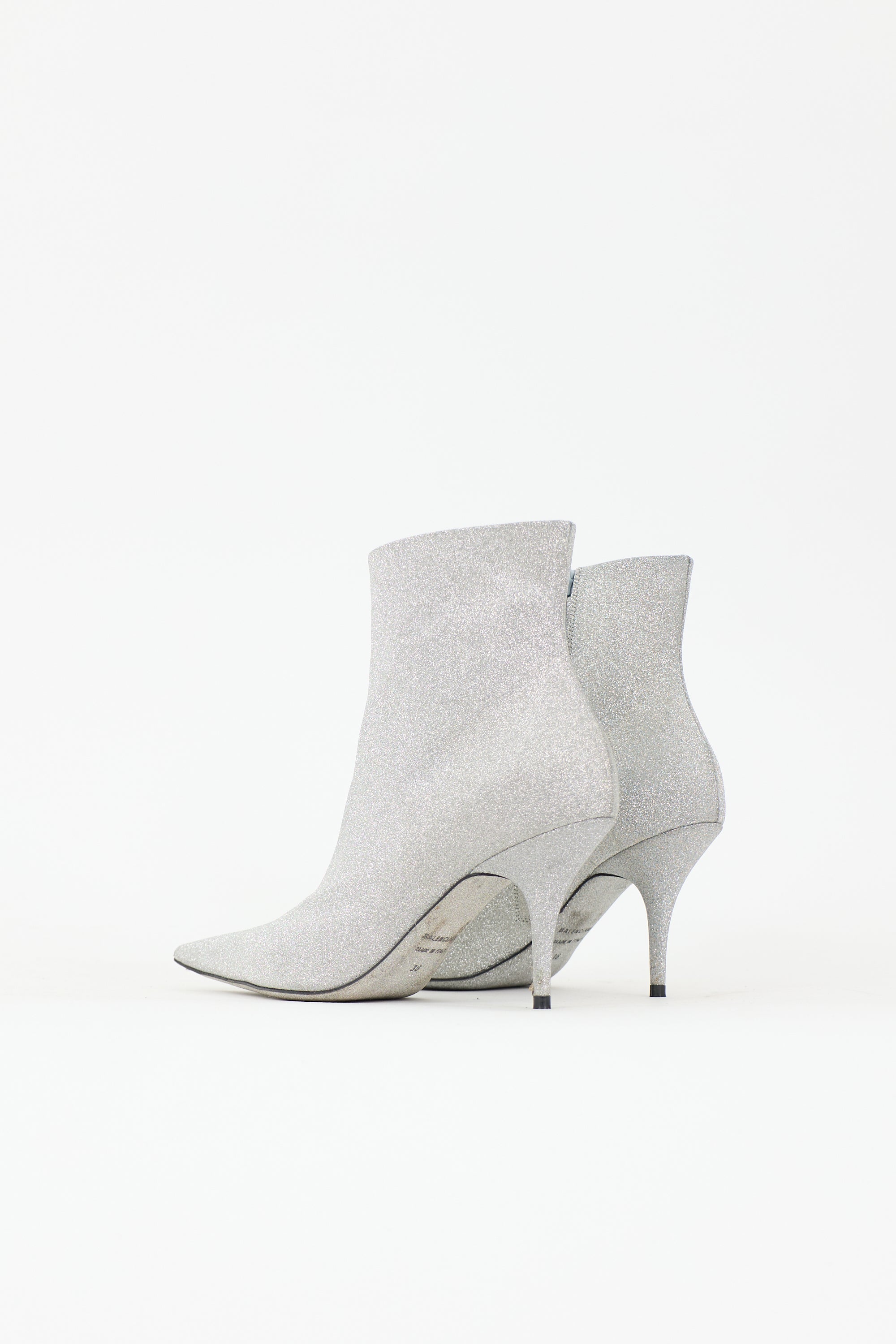 Balenciaga Glitter Knife Ankle Boot