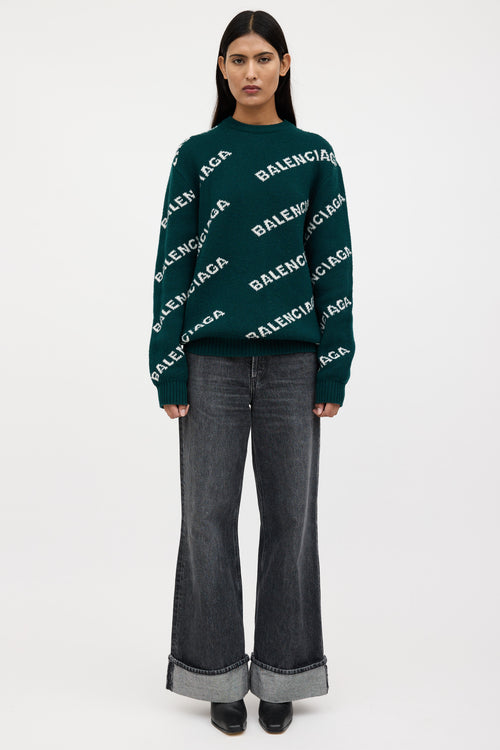 Balenciaga Knit Monogram Sweater