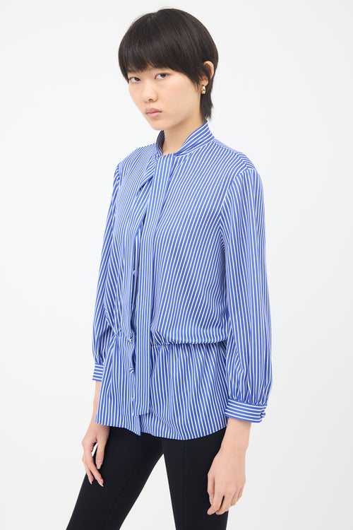 Balenciaga Knit Striped Blouse