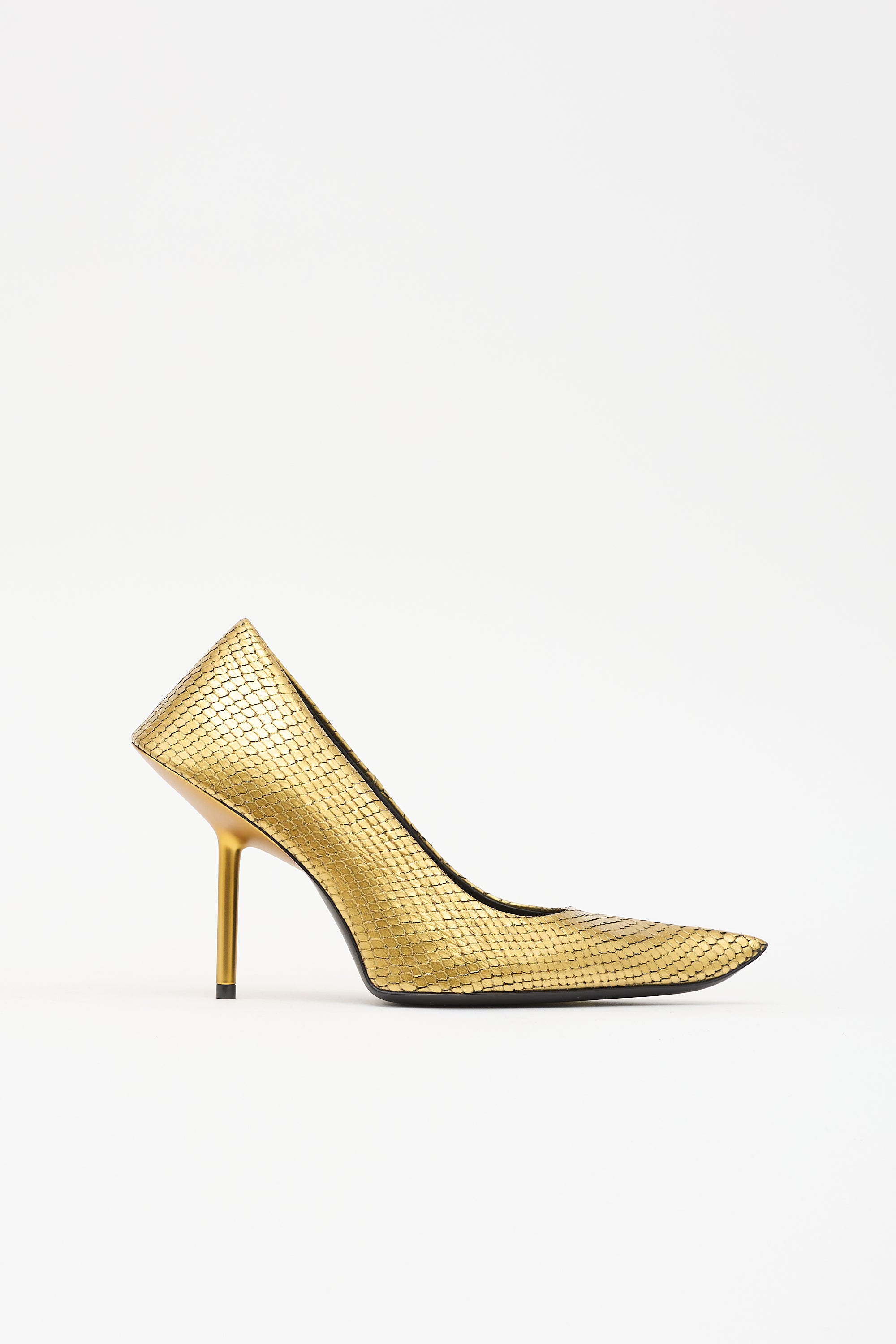 Balenciaga Embossed Leather Essex Pump
