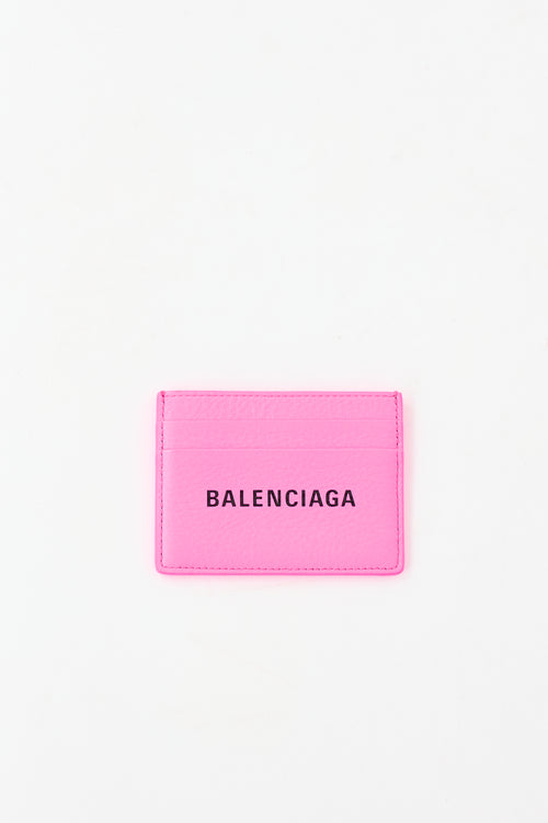 Balenciaga Leather Logo Card Holder